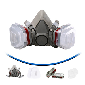 <span class=keywords><strong>Mascarilla</strong></span> de Silicona Reutilizable con Bajo MOQ y Filtro de Respiración Doble, Semimáscara Antipolvo para Pintura y <span class=keywords><strong>Soldadura</strong></span> - Product Image 2