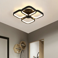 Plafonnier LED moderne et minimaliste en fer forgé pour chambre/salon, style nordique créatif, avec interrupteur, pour entrée