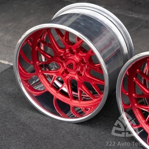 Cerchi in Lega Forgiati 722Auto Rossi Multirazze ad Alte Prestazioni con Canale Profondo, 2 Pezzi, da 18-26 Pollici, PCD 5x114.3 5x120 5x108 - Product Image 2