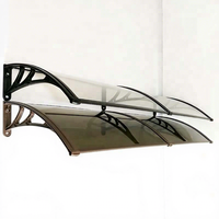 Auvent de porte avant en Polycarbonate, auvent pour fenêtre, de balcon, 1 pièce