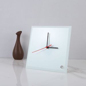 Cornice Portafoto con Orologio <span class=keywords><strong>in</strong></span> <span class=keywords><strong>Vetro</strong></span> Temperato Personalizzabile per Sublimazione 8 Pollici - Vendita all'Ingrosso - Product Image 3