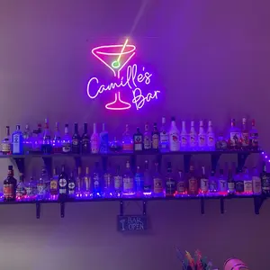 Drop shipping 2022 popolare Led pubblicità personalizzato segni di luce al neon personalizzato insegna al neon per matrimoni bar decorazioni per feste