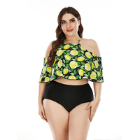 2022 Bikini Badpak Dames Zwempak Vrouwen Fruit Plus Maat Badpak Open Sexy Xxx Tweedelige Dikke Vrouwen Fitness Strandkleding