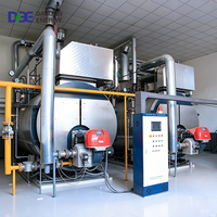 Chaudière à vapeur au gaz de 5 à 8 tonnes, 500 à 5000 kg/h, à trois passages, à foyer ouvert, avec brûleur gaz/fioul, conception modulaire