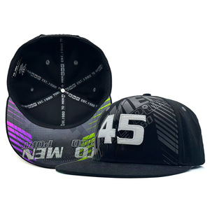 Chất Lượng Cao Cổ Điển Hip Hop 6 Bảng Điều Chỉnh Màu Đen Đồng Bằng Mens Thiết Kế Cổ Điển <span class=keywords><strong>Snapback</strong></span> Thể Thao Mũ Mũ Với Tùy Chỉnh Thêu Logo - Product Image 1