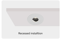 Aluminium GU10 Downlight Frame Wall Washer Encastré MR16 Spotlight Housing 75mm LED Downlight Frame