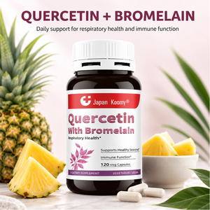Suplemento de Quercetina con Bromelina Shecome, 120 Cápsulas Vegetales, Apoya el Equilibrio del Sistema Inmunológico, la Salud Antioxidante y Respiratoria - Product Image 5