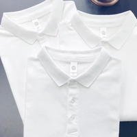Kustom kaus Polo katun 100% pria, kaus 250gram bersirkulasi ukuran besar lengan pendek