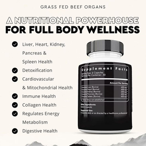 Capsules de foie de bœuf halal nourri à l'herbe OEM, compléments énergétiques, vitamines, capsules de foie de bœuf lyophilisé - Product Image 2