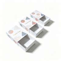 Boîte cadeau rigide de qualité supérieure avec couvercle coulissant, impression couleur moderne exquise, emballage personnalisé pour la vente au détail