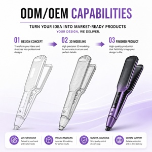 Lisseur de cheveux Torlin LCD avec revêtement graphène-céramique, emballage personnalisé, produits plats roulés en fer ou en <span class=keywords><strong>acier</strong></span> non allié - Product Image 3