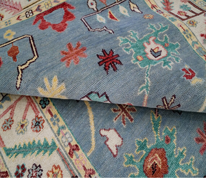 Tapis en laine noué à la main de qualité supérieure en forme de rectangle luxe traditionnel moderne toucher extérieur décoration de sol de la maison - Product Image 5