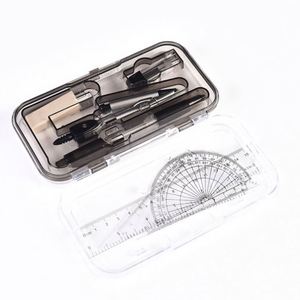 Juego de Papelería de Plástico Personalizado al por Mayor, Regla, Compás, Borrador, Lápiz Mecánico, Kit de Geometría Matemática - Product Image 2