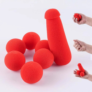 Meilleures ventes transfrontalières : Accessoires <span class=keywords><strong>de</strong></span> <span class=keywords><strong>magie</strong></span> Sponge Brothers, Pack <span class=keywords><strong>de</strong></span> 10 balles éponge sonores, Jouet <span class=keywords><strong>de</strong></span> <span class=keywords><strong>magie</strong></span> <span class=keywords><strong>de</strong></span> close-up, Inclut des instructions pour - Product Image 1