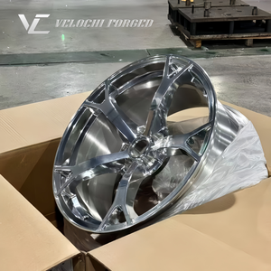 Rines Velochi OEM Cromados Plateados Brillantes Forjados de <span class=keywords><strong>5</strong></span> Radios con Diseño Cóncavo Profundo para Autos GTR 350z 300 370z Infiniti Q50 Q60 G35 - Product Image 4