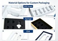 Boîte à tiroir coulissant personnalisée en carton gris avec mousse EVA et logo doré pour emballage de flacons pharmaceutiques et cosmétiques de 2 ml et 3 ml