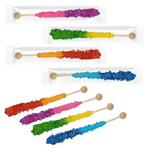 HACCP/Halal fait à la main multicolore saveur de fruits mélangés dur cristal <span class=keywords><strong>rock</strong></span> bonbons bâton <span class=keywords><strong>sucette</strong></span> - Product Image 1