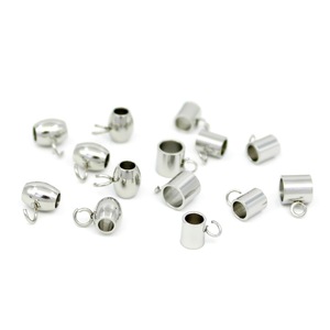 Perles entretoises en acier inoxydable, formes variées, anneaux cylindriques soudés pour la fabrication de bracelets, accessoires de bijoux DIY - Product Image 1