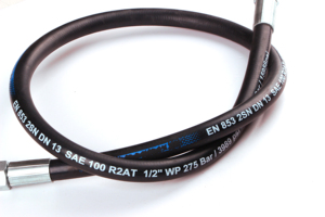 <span class=keywords><strong>Manguera</strong></span> de goma hidráulica directa de fábrica <span class=keywords><strong>Manguera</strong></span> de goma hidráulica trenzada de alambre de acero de dos capas para excavadora - Product Image 2