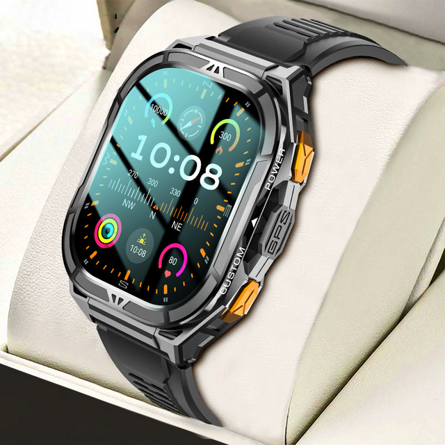 VALDUS Supports Blood Oxygen Monitoring Compass GPS Altitude Barometric 5ATM Smart Watch 530mAh Capacity VG46 Pro Smartwatch