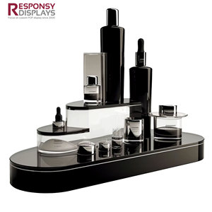 Élégant présentoir en acrylique pour produits de soin, idéal pour les comptoirs de <span class=keywords><strong>spa</strong></span>, avec une clarté élevée pour les gammes de beauté de luxe, présentoir de beauté - Product Image 3