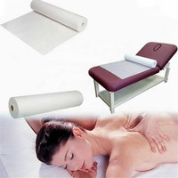 Rouleaux de draps jetables en tissu non tissé pour salons de beauté, spas, hôtels, massages et tables de soins - Écologiques et épais