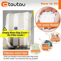 Housse de pouf d'extérieur OTAUTAU pour jardin, piscine, plage, canapé, fauteuil SF493 – Sans rembourrage, à acheter séparément