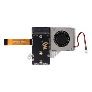 Scheda PCIe a M.<span class=keywords><strong>2</strong></span> (E) con ventola di raffreddamento, adattatore 8Gbps compatibile con SSD NVMe M.<span class=keywords><strong>2</strong></span> di dimensioni 2230 2242 per Raspberry Pi <span class=keywords><strong>5</strong></span> - Product Image 1