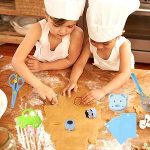 ชุดมีดทำครัว44ชิ้นสำหรับเด็กวัยหัดเดิน Hombae มีดพลาสติกทำจากไม้ปลอดภัยตัดขนมปังส้อมผลไม้ - Product Image 4