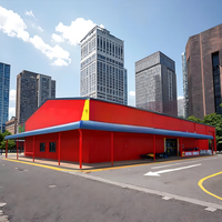 Magasin préfabriqué en acier de magasin d'entrepôt de conception moderne durable pour l'usage d'hôtel supermarché structure métallique