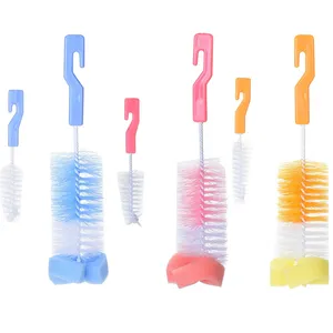 Sponge nipple brush bottle brush cleaner cleaning brush drinking bottle for baby bottle and vacuum flask