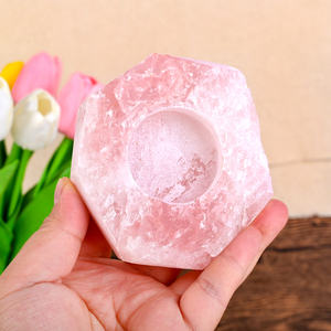 Support de Bougie Artisanal en Cristal Naturel Énergétique, Gravure de Pierre Précieuse Sculptée pour la Décoration Intérieure (Vente en Gros) - Product Image 2