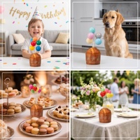 Décorations de gâteau en forme de ballons, bouquet de ballons colorés pour anniversaire, Noël, décoration de gâteau en forme de ballon pour fête