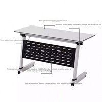 Meubles de bureau modernes, bureau, table de formation pliable de haute technologie, table d'étude pliable, table de conférence