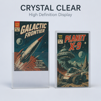 Étui rigide transparent en PVC pour cartes, épaisseur 5 mm, pour l'affichage de bandes dessinées