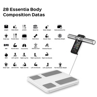 Pèse-personne intelligent TFT couleur avec mesure de la graisse corporelle et de l'IMC, capacité 180 kg, alimenté par batterie, compatible application pour la mesure du poids corporel dans la salle de bain