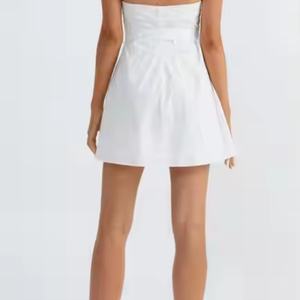 ชุดเดรสแฟชั่นดีไซน์ล่าสุด คอวี ทรงเข้ารูป สไตล์ลำลอง ชุดมินิเดรสชายหาดสำหรับผู้หญิง - Product Image 4