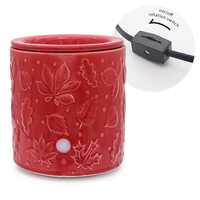 Décorations de Noël 2026 pour la maison, chauffe-bougies électriques en céramique OEM, à brancher, certifiés ETL 110-240V, fondoirs à cire automne/printemps