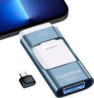 Harga Pabrik Flash Drive OTG 4-in-1 USB 2.0/3.0 dengan Casing Metal Transfer Cepat untuk Ponsel & Komputer