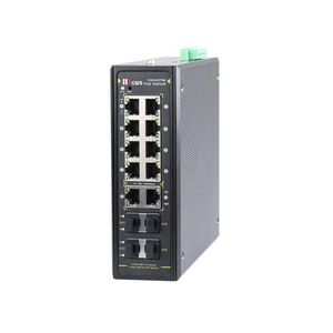 Switch PoE industriel géré Gigabit 8 ports PoE + 2 ports RJ45 Uplink, 4*100/1000M SFP, pour réseaux et vidéosurveillance - Product Image 2