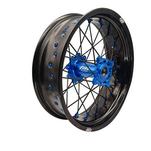 <span class=keywords><strong>WR</strong></span> YZ <span class=keywords><strong>125</strong></span> 250 450 Cc Jantes Noires Moyeu Bleu Hors Route Moto Motard <span class=keywords><strong>Supermoto</strong></span> Roues pour YAMAHA - Product Image 3