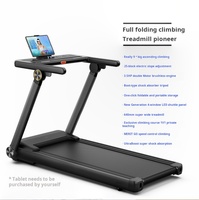 Tapis de course intelligent à usage domestique test de fréquence cardiaque sans fil écran LED inclinaison réglable électriquement équipement d'exercice pliant complet