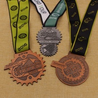 Médaille personnalisée sans minimum or argent bronze championnat cycliste médaille grande montagne enduro