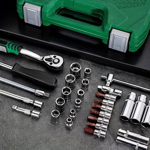 Ensemble de matériel de boîte à outils de réparation automobile 53 pièces combinaison complète comprenant une clé à douille pour la fourniture de quincaillerie en gros - Product Image 2