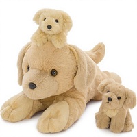 Peluche personnalisée Golden Retriever en peluche courte 18'' Jouet pour bébé Peluche réaliste Service de fabrication de poupées