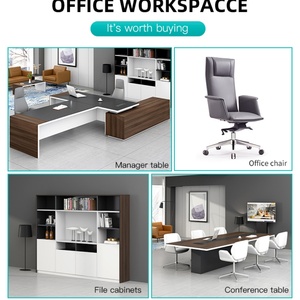 Modern Boss Executive L-Shaped Office Desk Large Managerial Wooden Furniture with Extendable Feature for Home Use Wholesale - Product Image 4