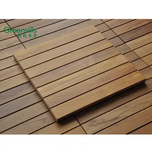 Luxury style water-proof real wood hardwood burma teak outdoor decking