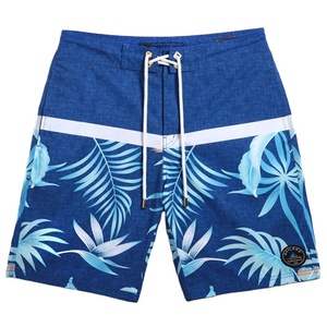 Nueva moda, diseño personalizado, bañador de playa, pantalones cortos de baño para hombre con carcasa AOP y banda de cintura en contraste de Bangladesh - Product Image 1