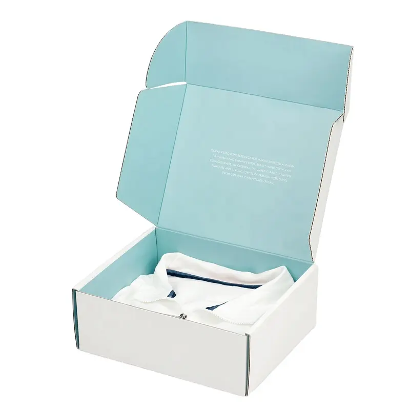 Custom Luxurious Clothing Shipping Paper Boxes for T-shirt Clothes and Shoes Packaging with Logo