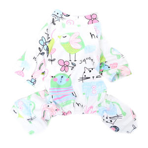 Primavera y otoño nuevo Teddy <span class=keywords><strong>VIP</strong></span> gato y perro ropa para mascotas algodón cuatro patas Sudadera con capucha dibujos animados ropa de casa Base ropa de dormir - Product Image 6